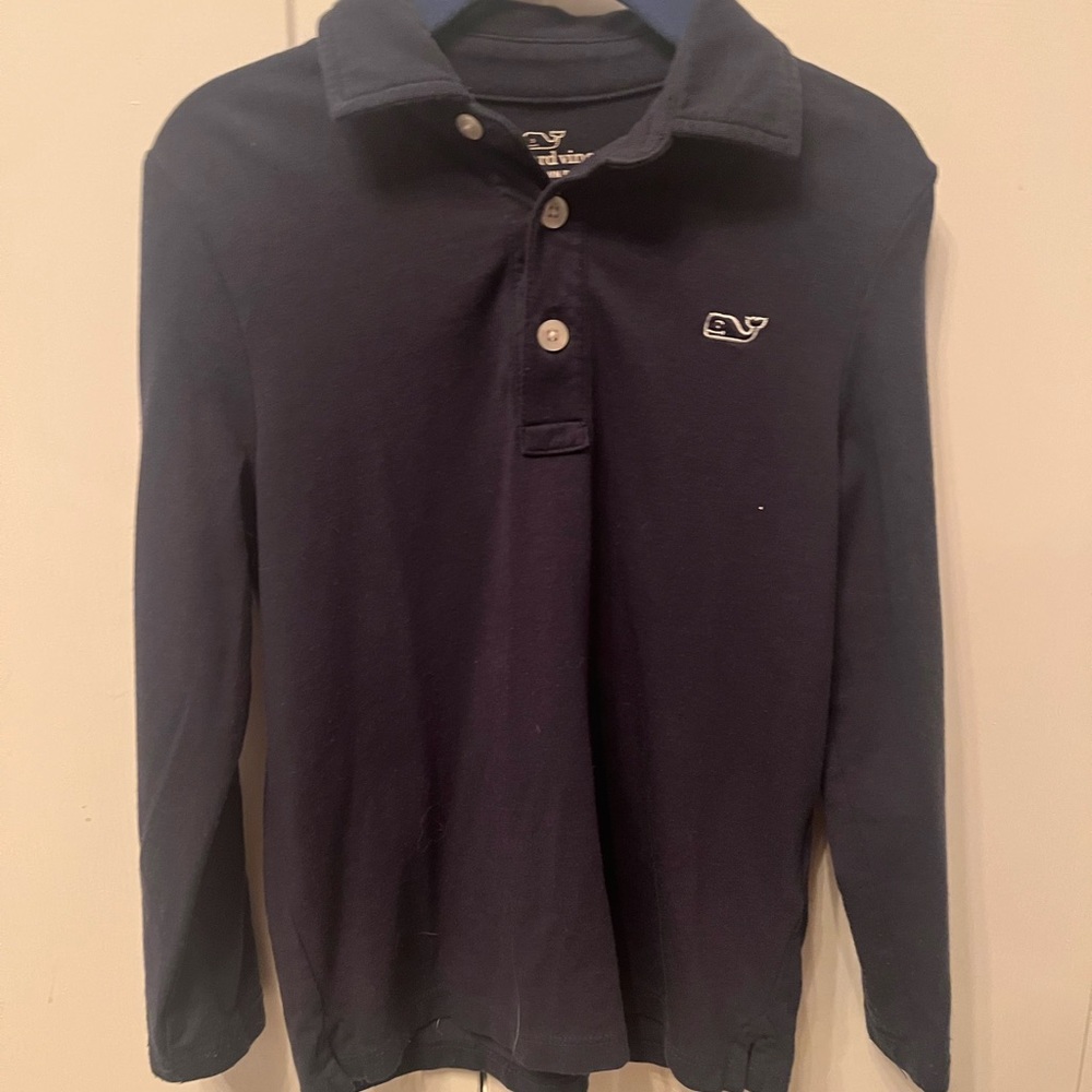 Vineyard and vines blue long sleeve
